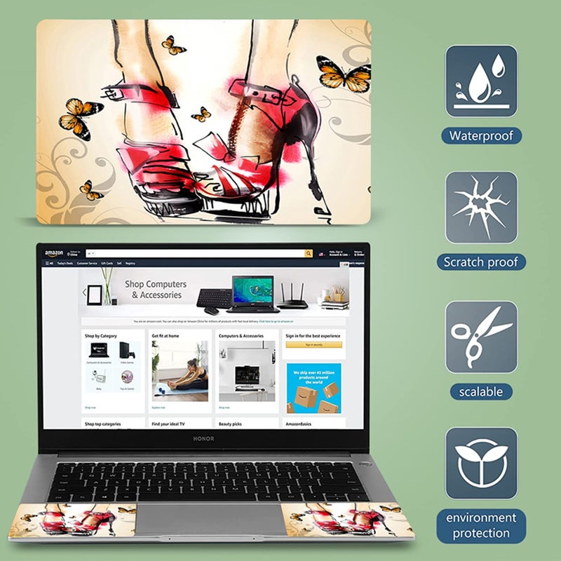 ICOLOR High Heel 11.6 12.1 13 13.3 14 15 15.4 15.6 inches Netbook Laptop Skin Sticker Reusable Protector for 11.6-15.6 Inch Apple Acer Leonovo Sony Asus Toshiba Hp Samsung Dell FY-NEK-006 - Image 5